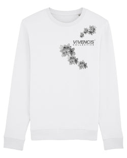 Grey Patterns Sweatshirt - White