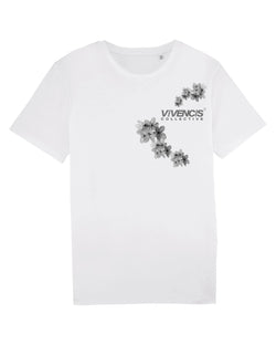 Grey Patterns T-Shirt - White