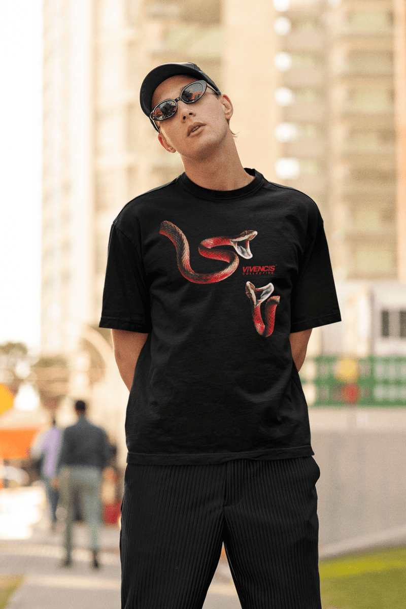 Red Venom T-Shirt - Black