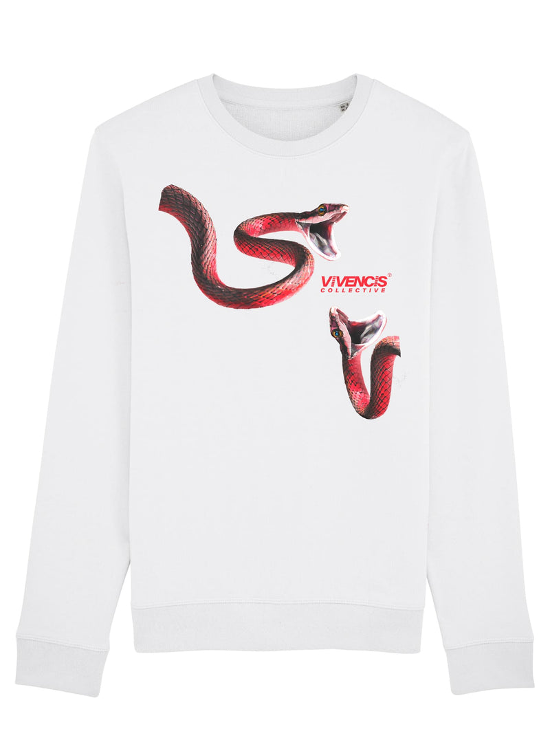 Red Venom Sweatshirt - White