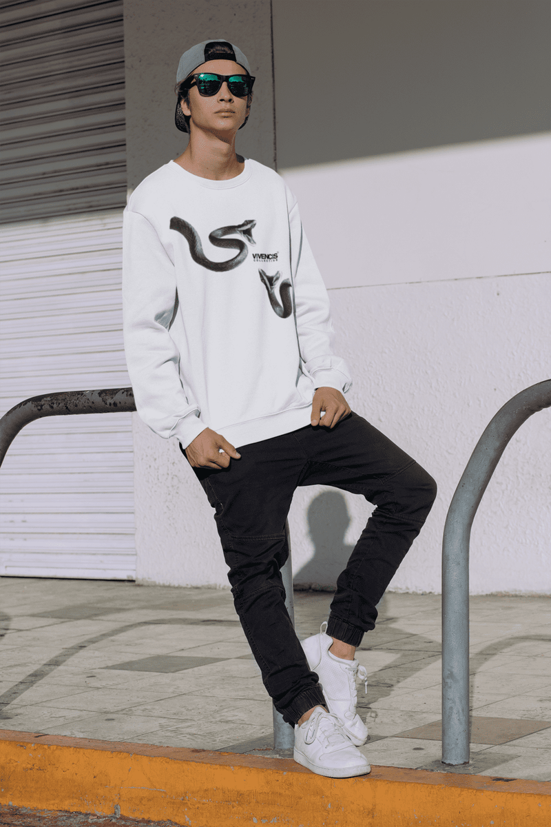 Black Venom Sweatshirt - White